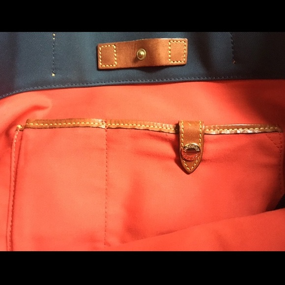 Dooney & Bourke Navy Nylon Shopper - Picture 8 of 9